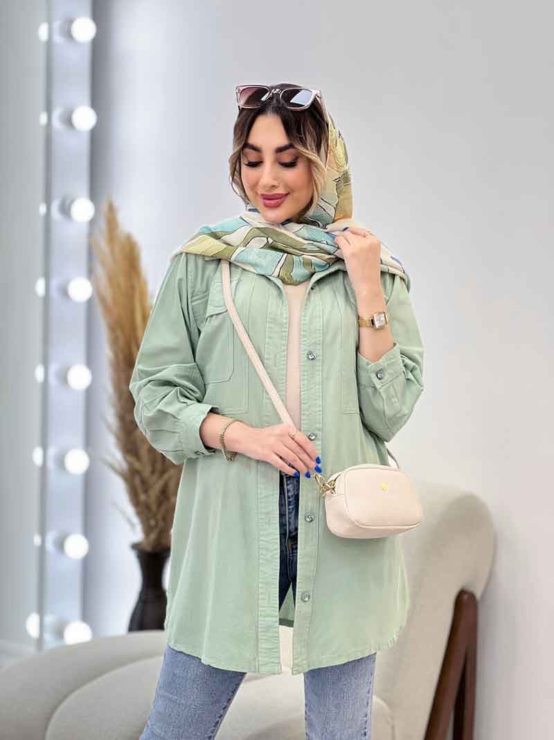 مانتو دو جیب پیله کد 4994 — تصویر ۷