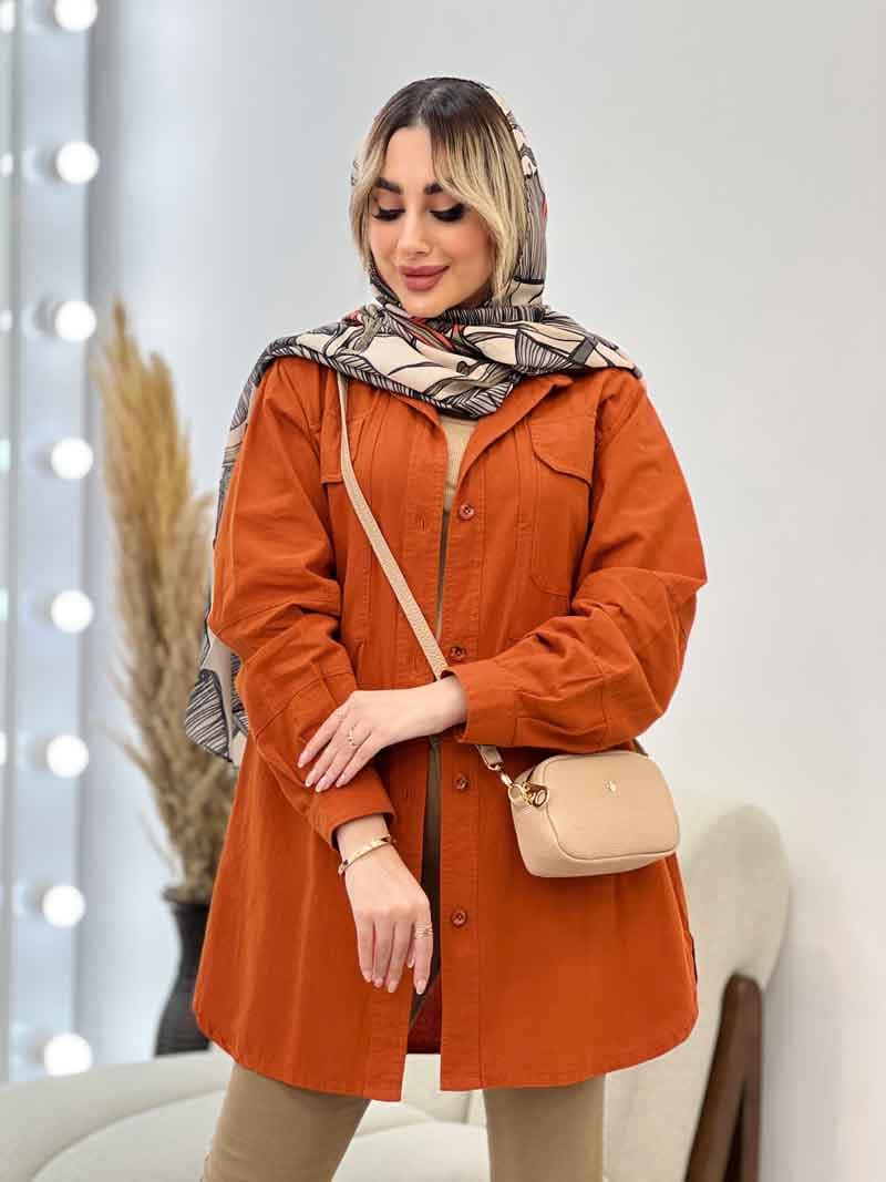 مانتو دو جیب پیله کد 4994 — تصویر ۴
