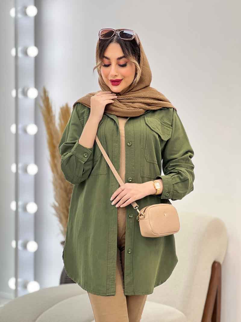 مانتو دو جیب پیله کد 4994 — تصویر ۶