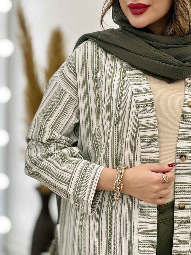 مانتو تک جیب سپینود کد 5358 — تصویر ۸