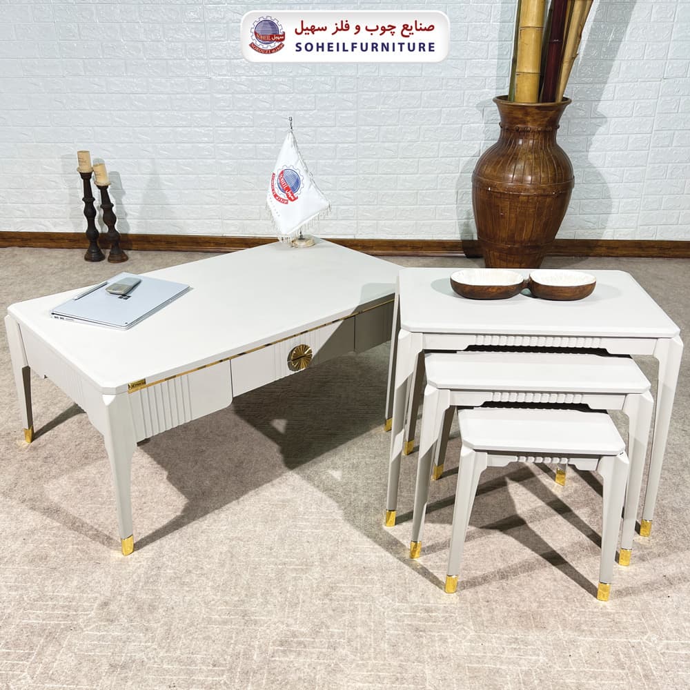 میز جلومبلی چوبی مدرن کشو دار مدل 0090 سهیل — تصویر ۳