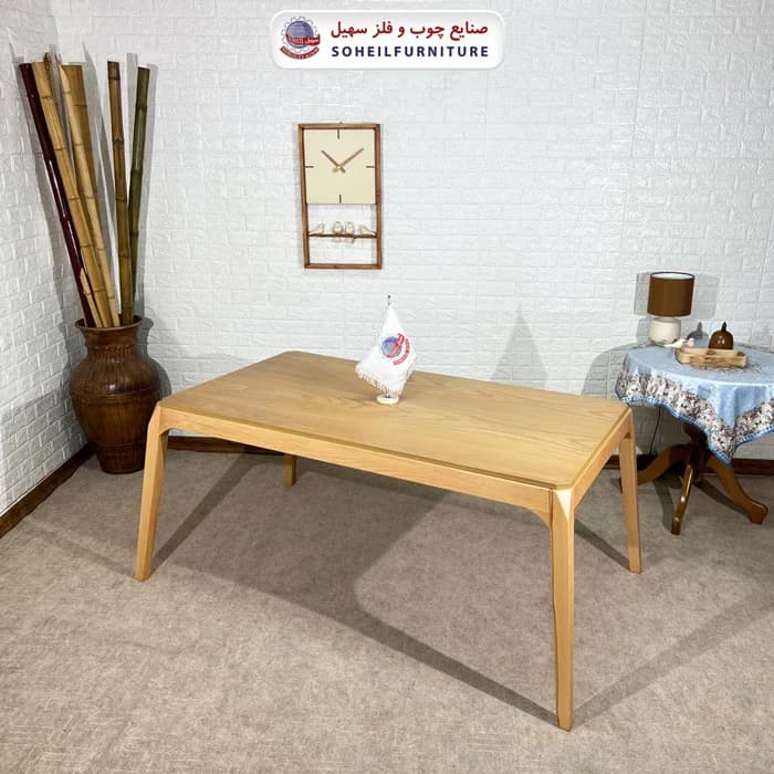 ست ناهارخوری چوبی ۴نفره و ۶نفره بارسلون و صندلی لاله سهیل — تصویر ۷