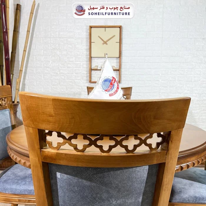 ست ناهارخوری چوبی ۴نفره و ۶نفره عروس و صندلی آرش سهیل — تصویر ۷