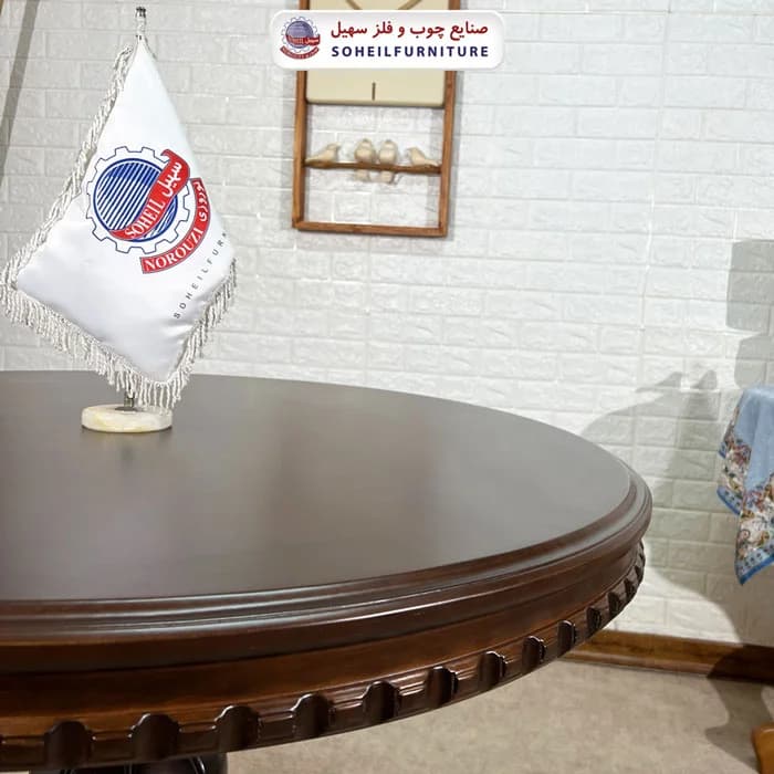 ست ناهارخوری چوبی ۴نفره و ۶نفره عروس و صندلی لاله سهیل — تصویر ۸