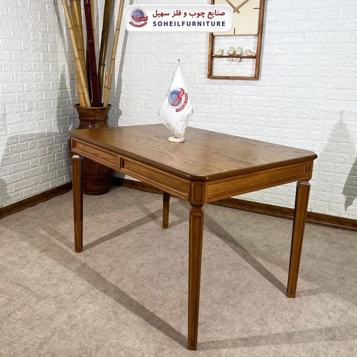 ست ناهارخوری چوبی ۴نفره و ۶نفره قابدار و صندلی فیفل سهیل — تصویر ۷
