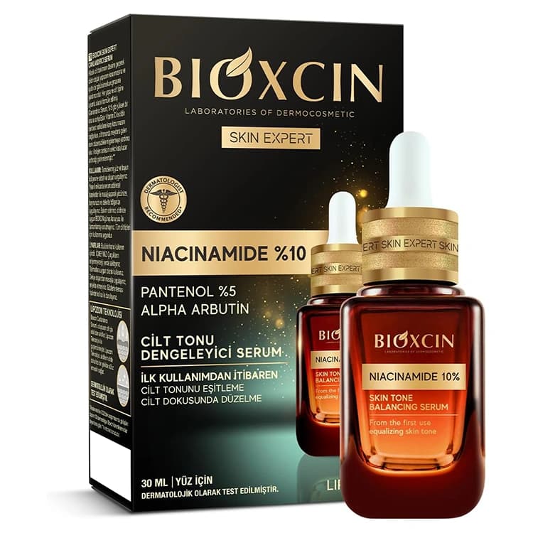 سرم روشن کننده Bioxcin مدل Skin Expert Niacinamide 10% حجم 30 میلی لیتر