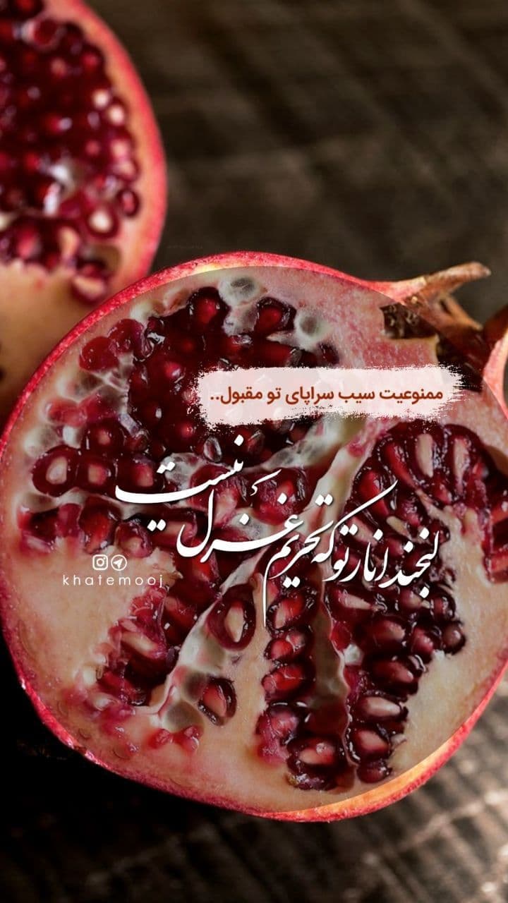 تابلو شب یلدا طرح انار یلدا — تصویر ۲