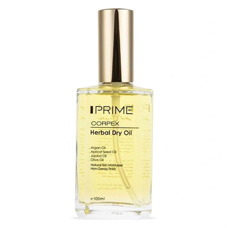 روغن مرطوب کننده PRIME مدل Corpex Herbal Dry حجم 100 میلی لیتر
