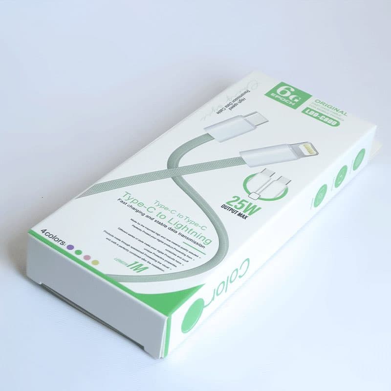 کابل شارژ تایپ سی به تایپ سی فست شارژ 25 وات LDO-C800 25W + (گارانتی طلایی) — تصویر ۳