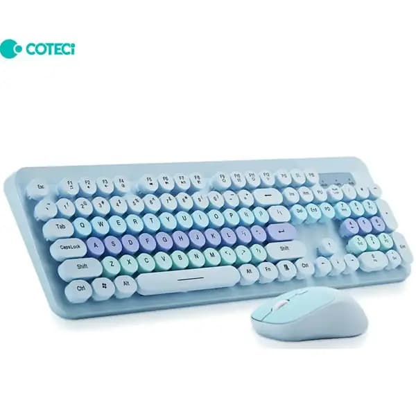 کیبورد و ماوس بی سیم کوتسی مدل Coteci 0F-054 wired keyboard and mouse set