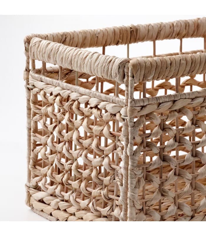 سبد آیکیا، مدل TÄTING، حصیری، سنبل آبی، 35x25x25 سانتی متر — تصویر ۴