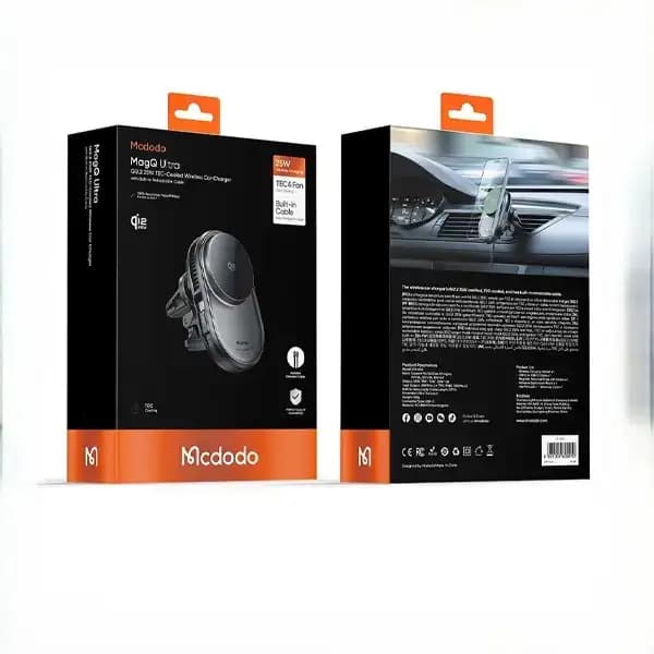 هولدر و نگهدارنده موبایل دریچه کولری و شارژ وایرلس مک دودو مدل Mcdodo MagQ Ultra Qi2 CH-8400 — تصویر ۶
