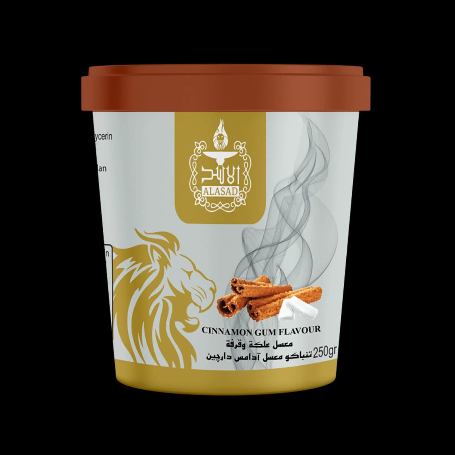 تنباکو قلیان الاسد آدامس دارچین Alasad cinnamon gum hookah tobacco — تصویر ۲