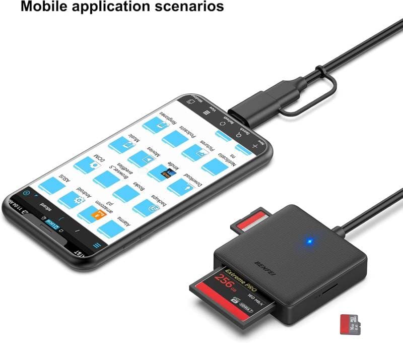 رم ریدر چندکاره BENFEI مدل USB-C 4-in-1 با سرعت 104MB/sرم ریدر چندکاره — تصویر ۵