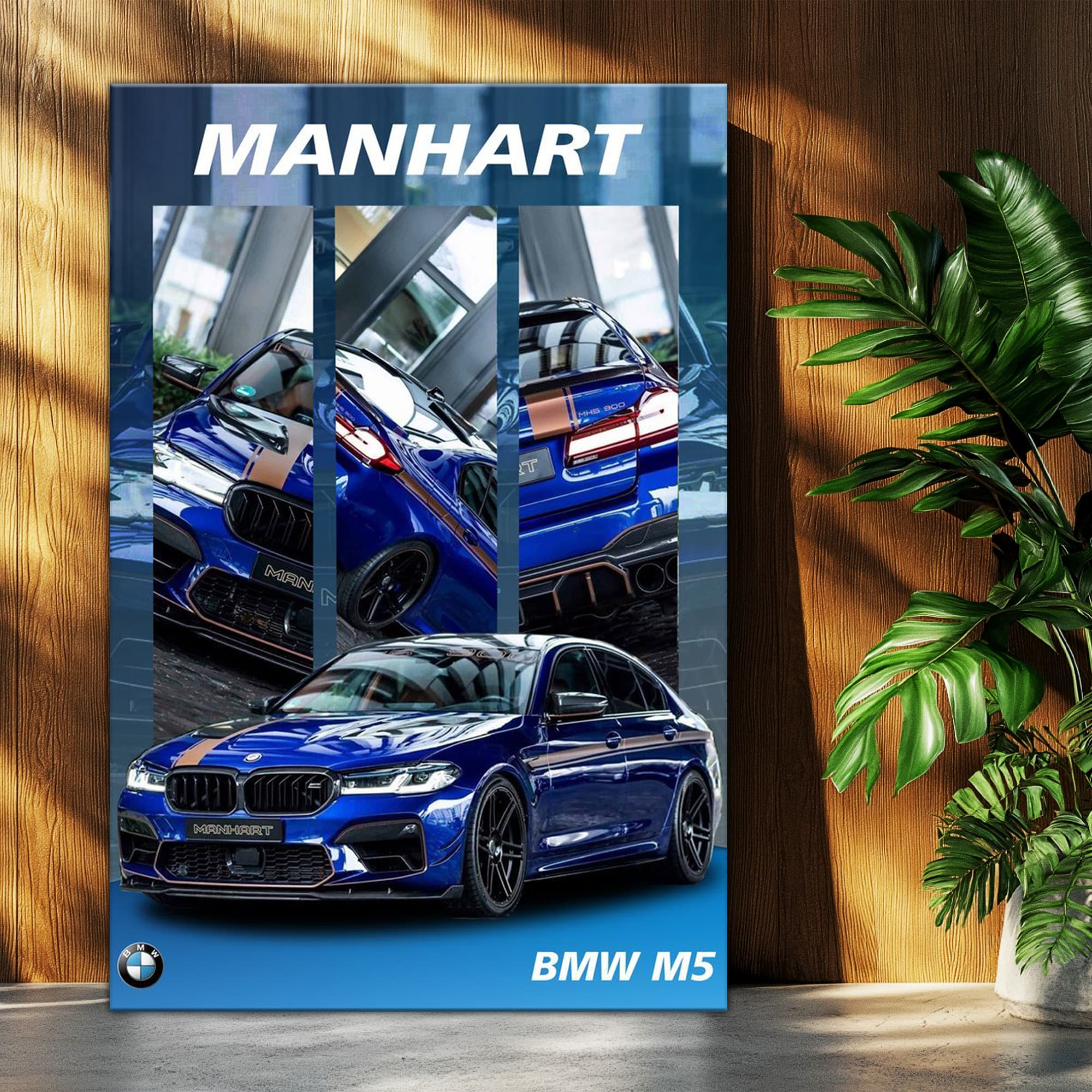 تابلو شاسی طرح ماشین و خودرو بی ام و BMW M5 مدل T-po1687