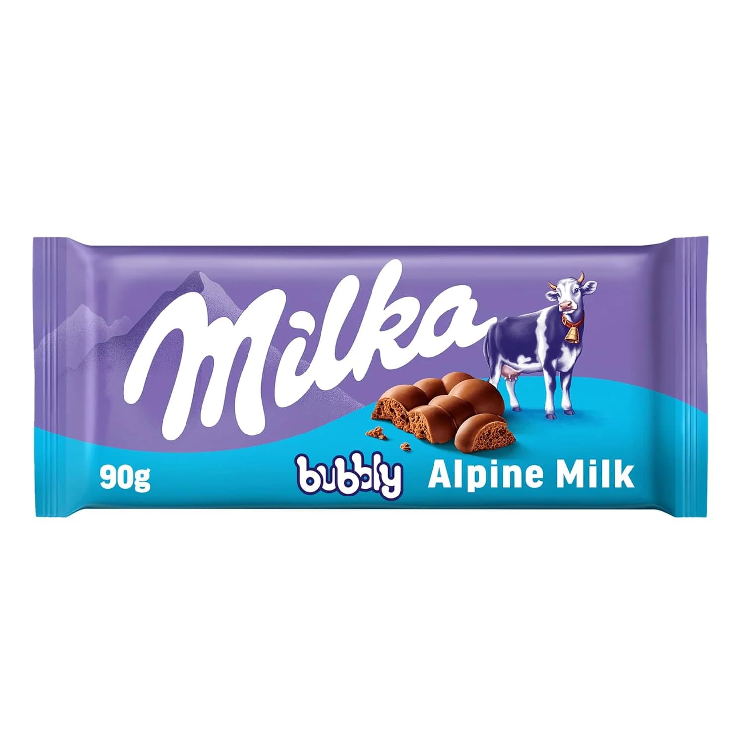 شکلات شیری میلکا حبابی حجم 90 گرم