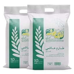 برنج طارم هاشمی زرین خوشه طبرستان (ناریوران) 5 کیسه 10 کیلوگرمی — تصویر ۲