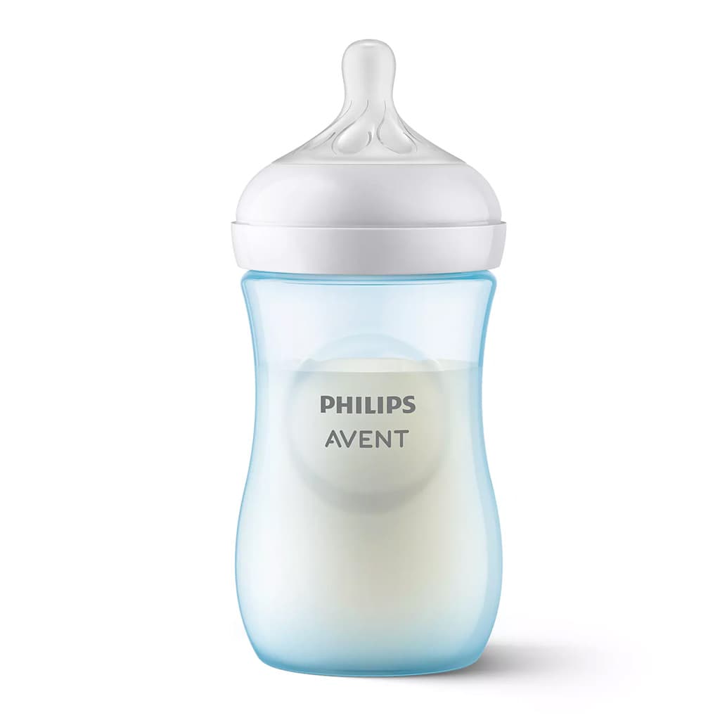 شیشه شیر نچرال 3 قطره جعبه ای 260میل آبی اونت | Avent — تصویر ۲