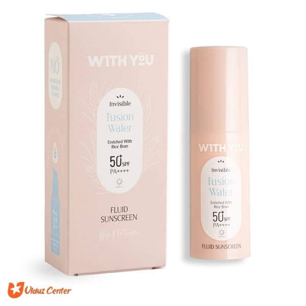 ضدآفتاب فلوئیدی بی رنگ SPF50 ویت یو 30 میل