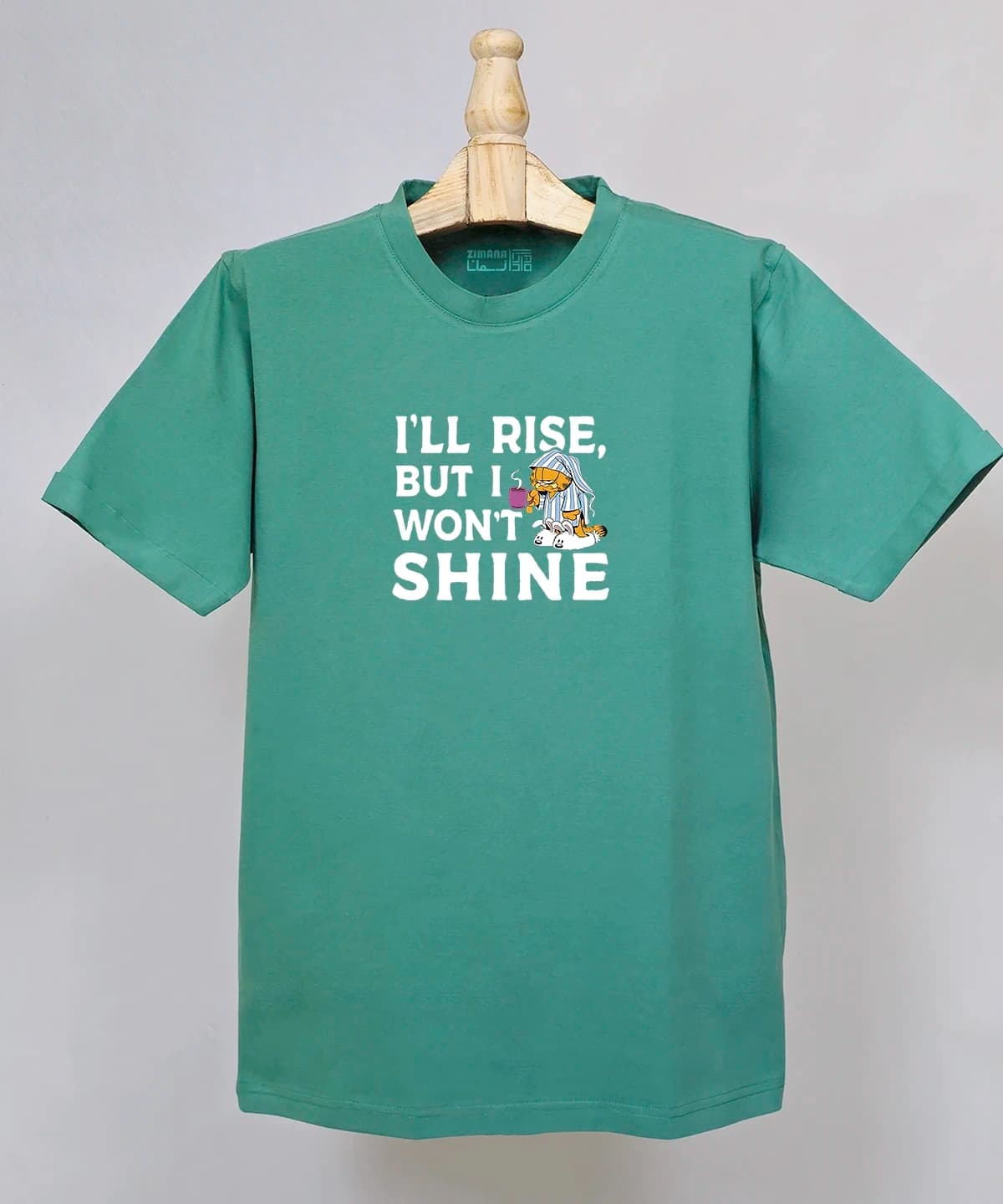 تیشرت مردانه و زنانه گارفیلد طرح I’ll Rise, But I Won’t Shine