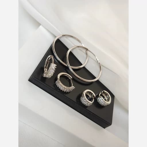 گوشواره نقره ای یا سیلور ژوپینگ