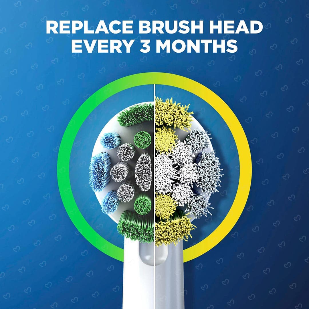 سری یدک مسواک برقی اورال بی مدل Precision Clean بسته 2 عددی — تصویر ۵