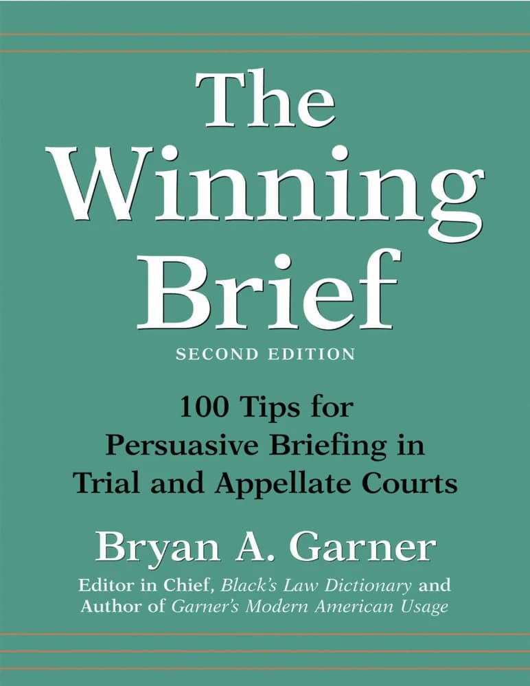 کتاب لایحه برنده (The Winning Brief) نسخه انگلیسی PDF | برایان گارنر