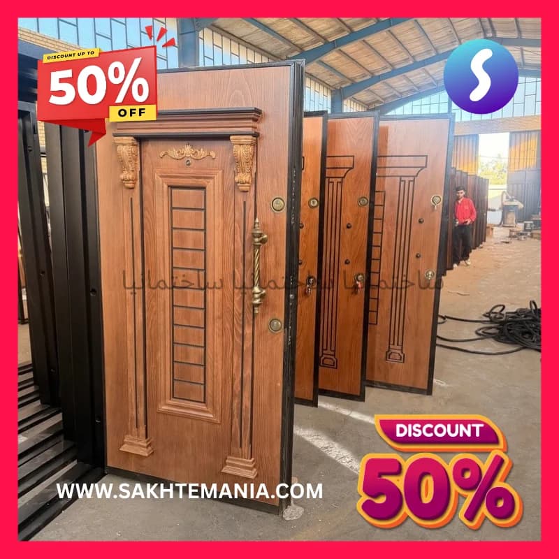 درب ضد سرقت مدل سویل مشکی (رویه فلز) کف ۱۸ | خرید درب ضد سرقت مدل سویل مشکی (رویه فلز) کف ۱۸ با گارانتی اصلی + تخفیف ویژه + قیمت پخش و عمده + ارسال فوری به تهران کرج پردیس چالوس نور محمود آباد رو — تصویر ۵