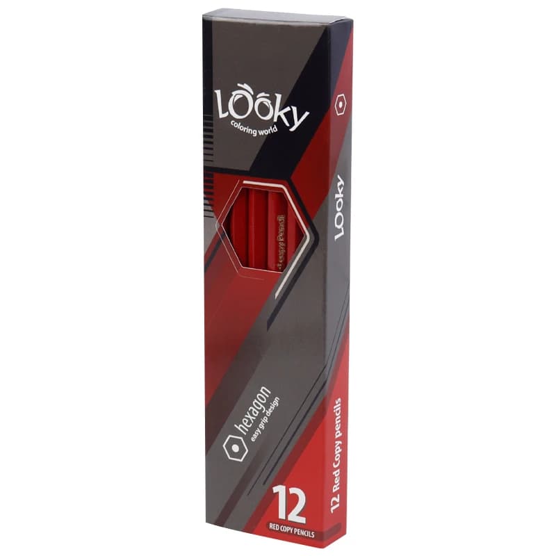مداد قرمز لوکی Looky Hexagon بسته 12 عددی — تصویر ۷