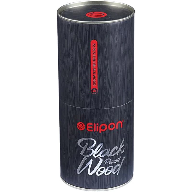 مداد مشکی پاک کن دار الیپون Elipon Black Wood — تصویر ۴