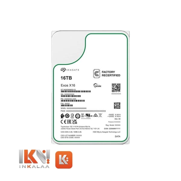 هارد سیگیت سری Exos X16 مدل ST16000NM004J SAS ظرفیت 16TB — تصویر ۶