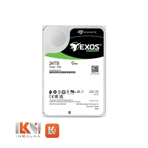 هارد سیگیت مدل Exos ST24000NM007H SAS ظرفیت 24TB
