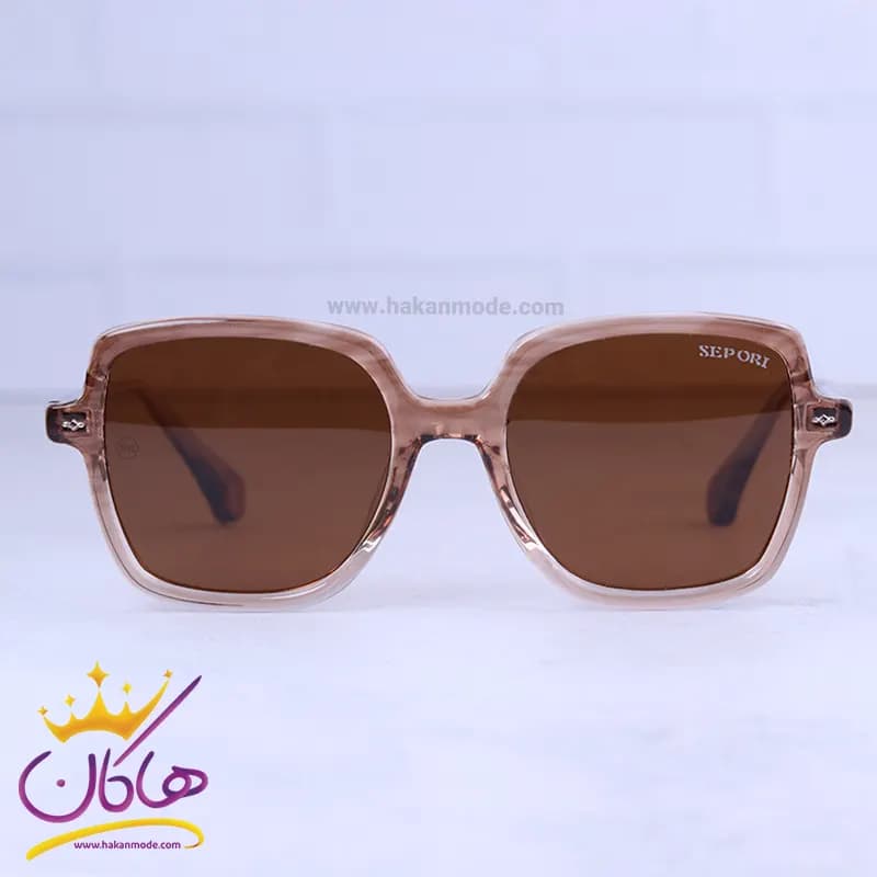عینک آفتابی سپوری زنانه فریم قهوه ای مربع 58952/3