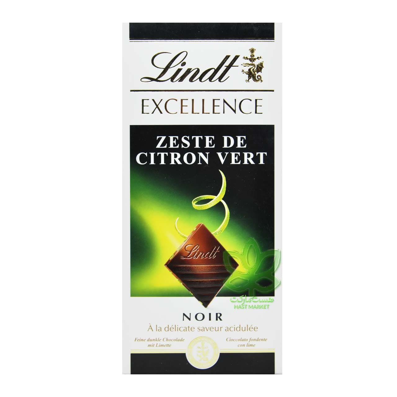 شکلات تلخ لیمو ترش 100 گرم اکسلنس لینت – lindt