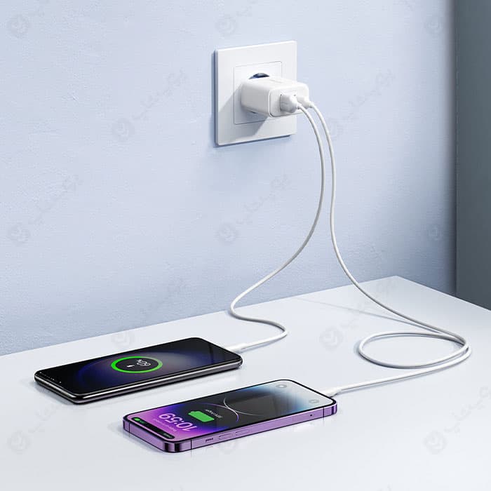 شارژر دیواری 20 وات جویروم مدل JR-TCF05 به همراه کابل type c — تصویر ۴