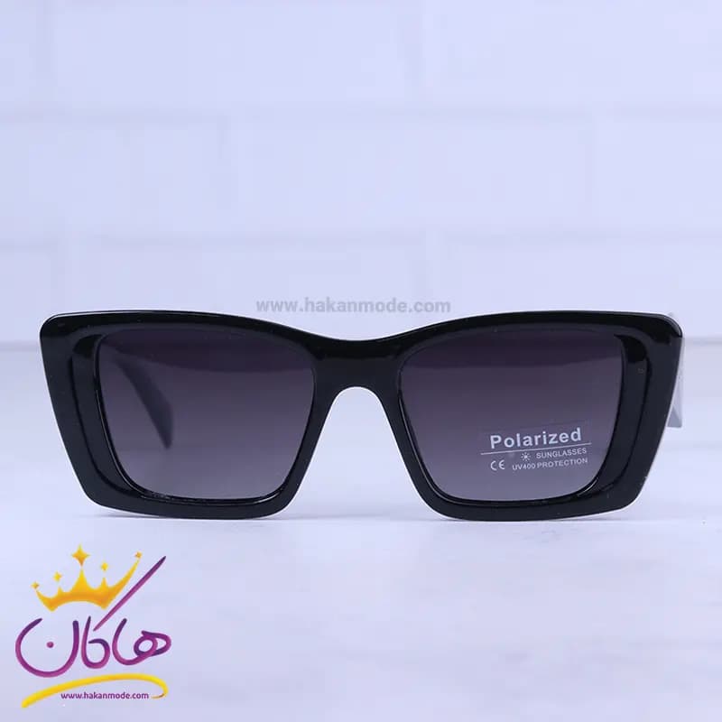 عینک آفتابی پرادا زنانه فریم مستطیل مشکی P 5520/2