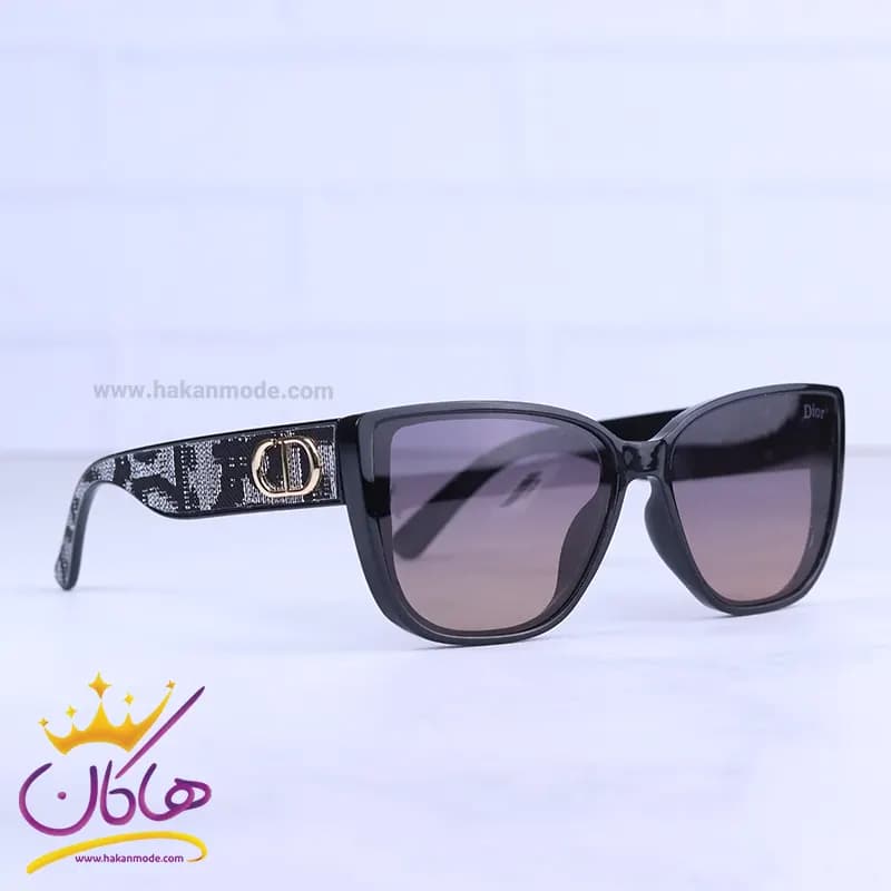 عینک آفتابی دیور زنانه فریم گربه ای مشکی P 9709/1 — تصویر ۴