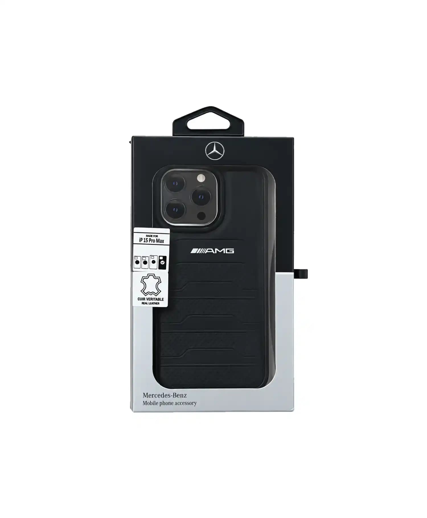 قاب چرمی مدل AMG kit گوشی موبایل Iphone 15 Pro Max — تصویر ۵