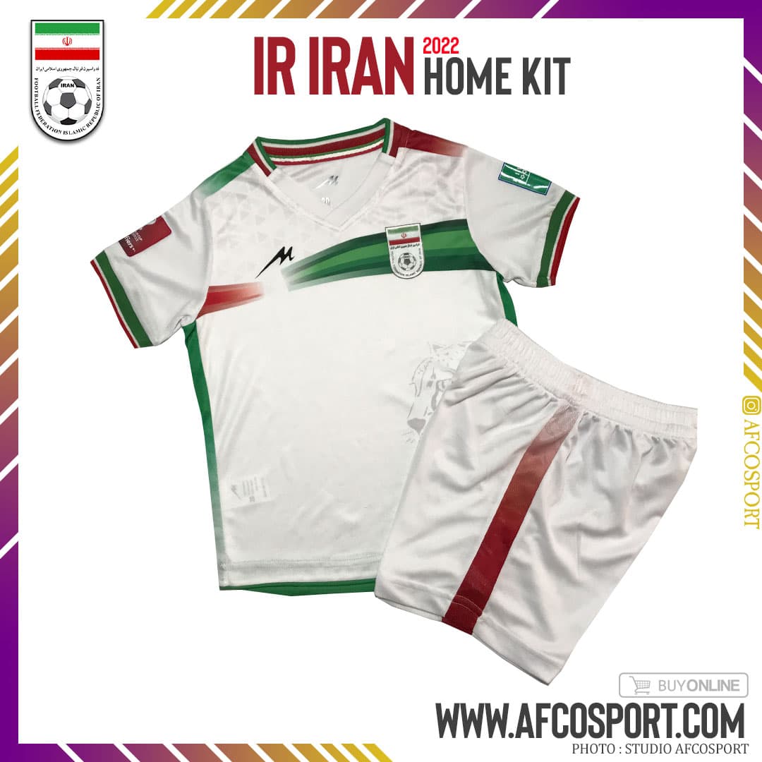 کیت اول ایران تیم ملی ایران جام جهانی ۲۰۲۲ قطر بچگانه (پیراهن شورت)