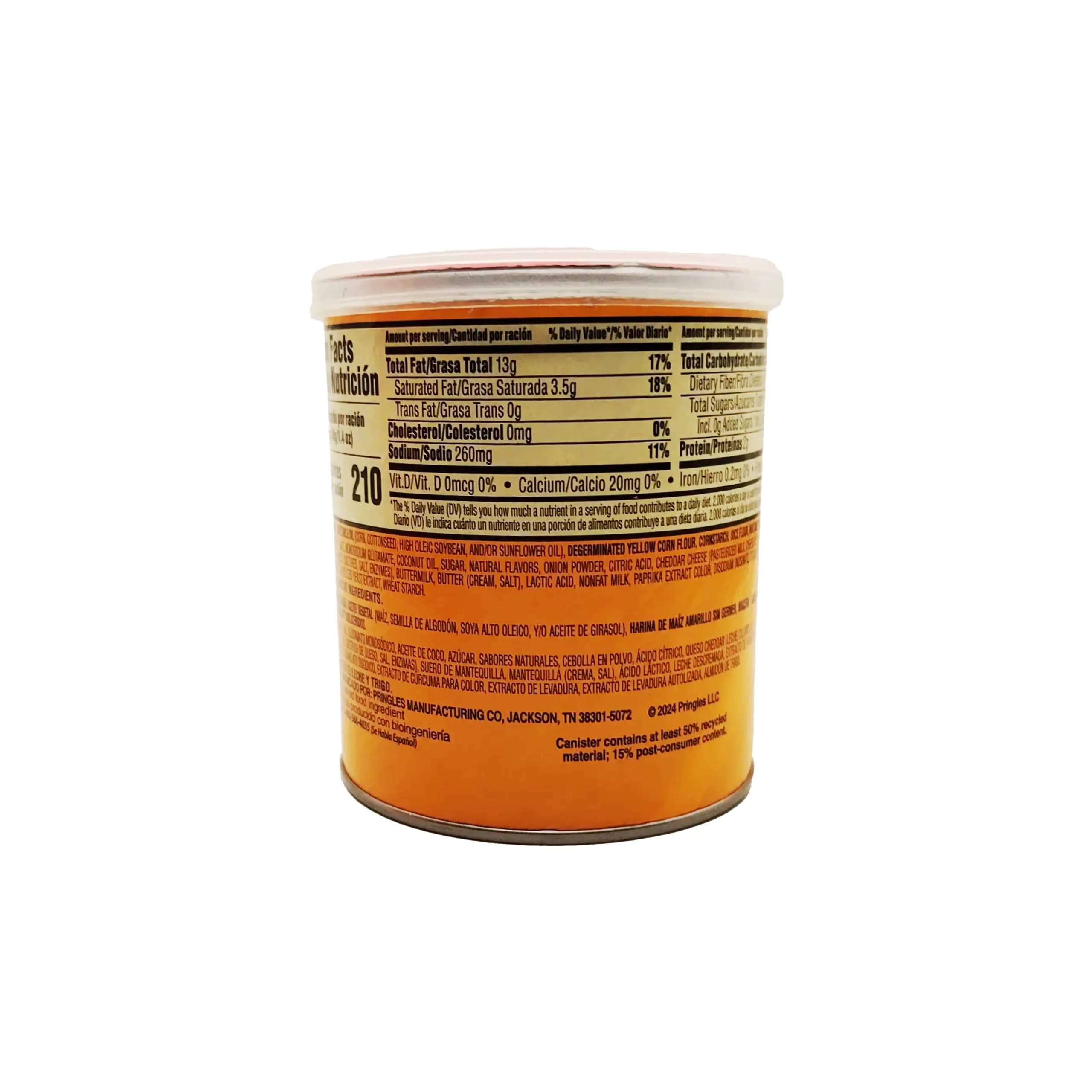 چیپس پرینگلز Pringles مدل Cheddar Cheese — تصویر ۳