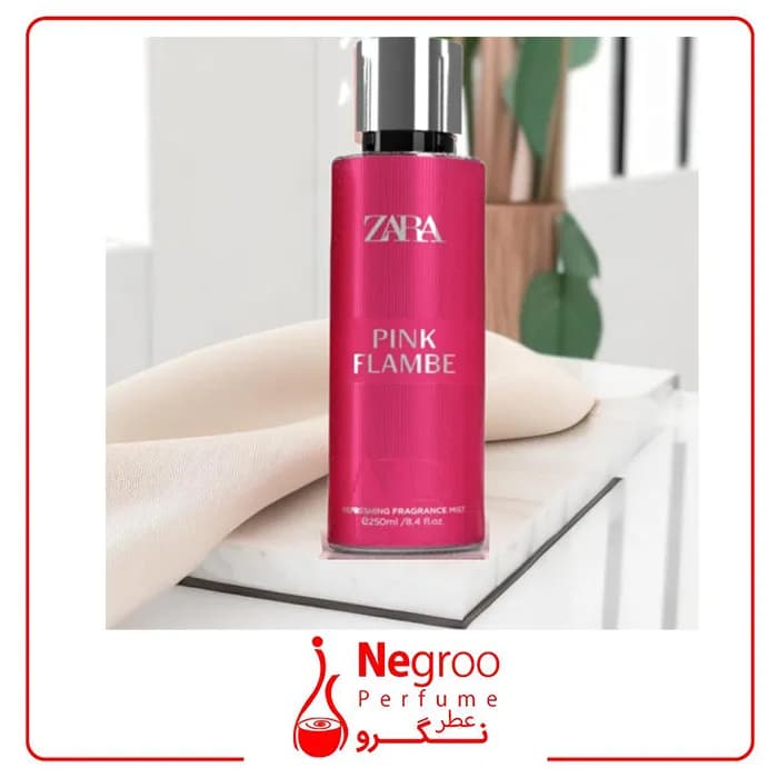 بادی اسپلش زنانه زارا zara رایحه PINK FLAMBE حجم 250 میل اورجینال — تصویر ۲