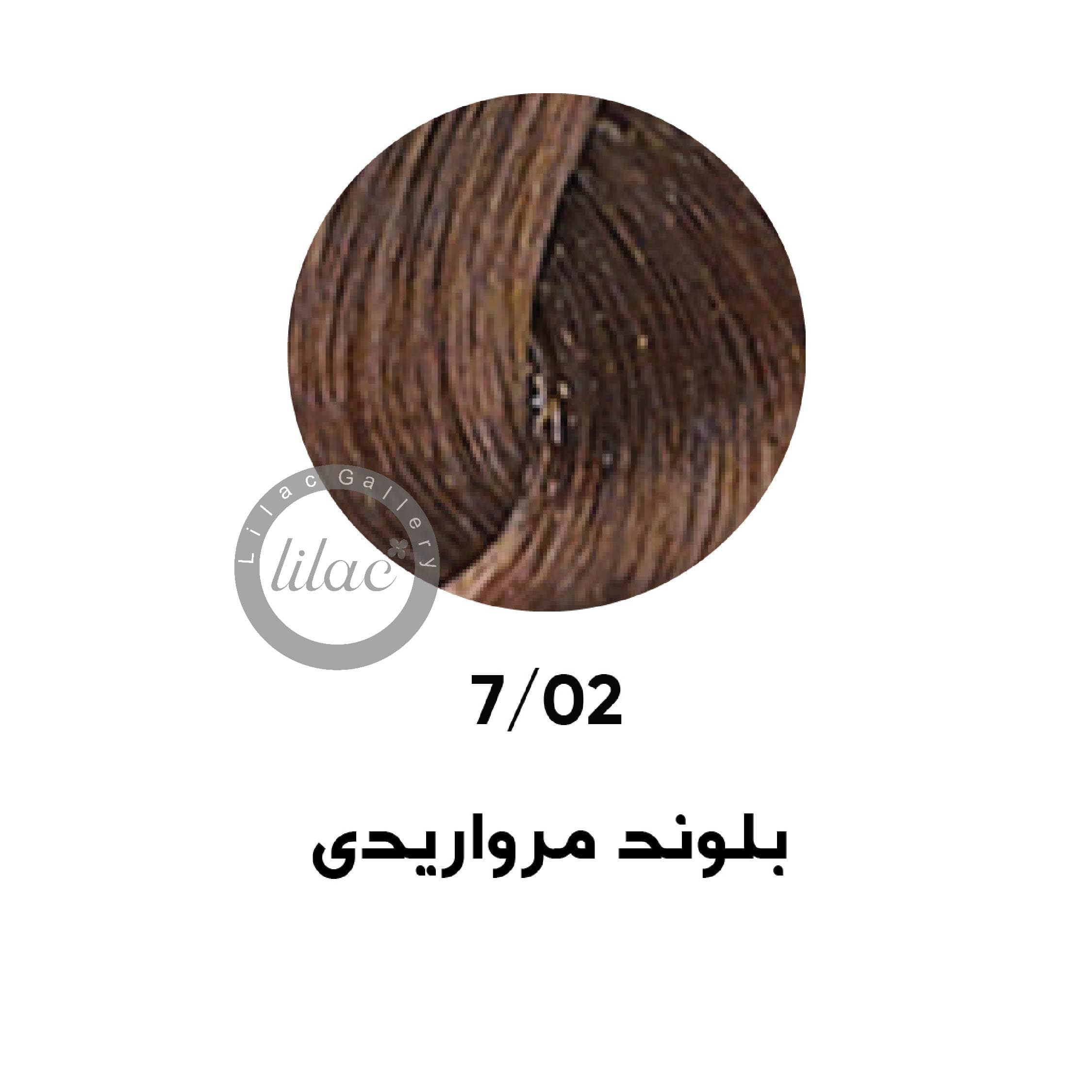 ارایبا erayba gamma رنگ مو شماره 7.02 بلوند مرواریدی 100 میل