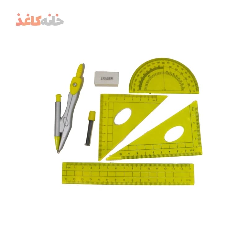 ست 7تیکه پرگار مکانیکی سیکلاس مدل زرد — تصویر ۳