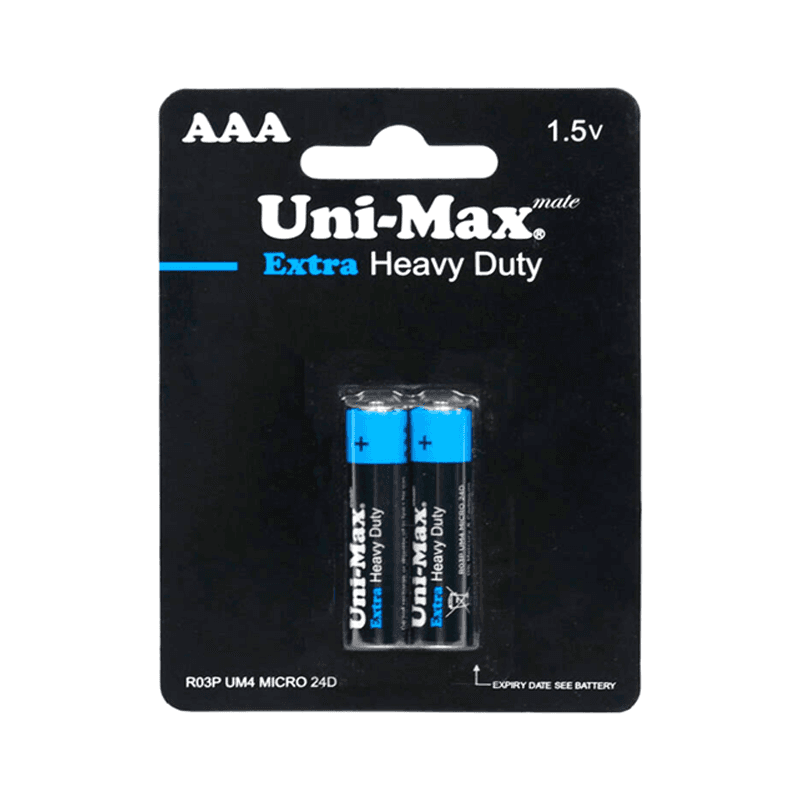 باتری نیم قلمی Uni Max مدل Hevy Duty بسته 2تایی