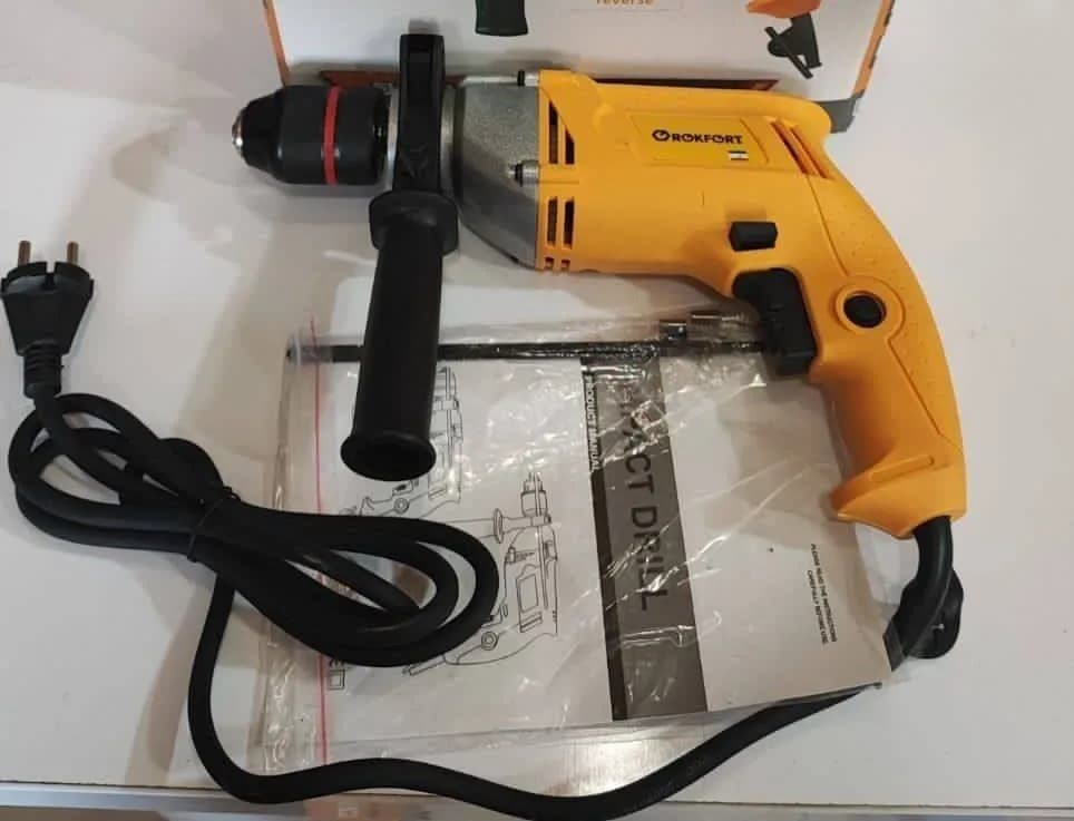 دریل ۱۳ چکشی اتومات نیم تنه فلزی راکفورت مدل 1200