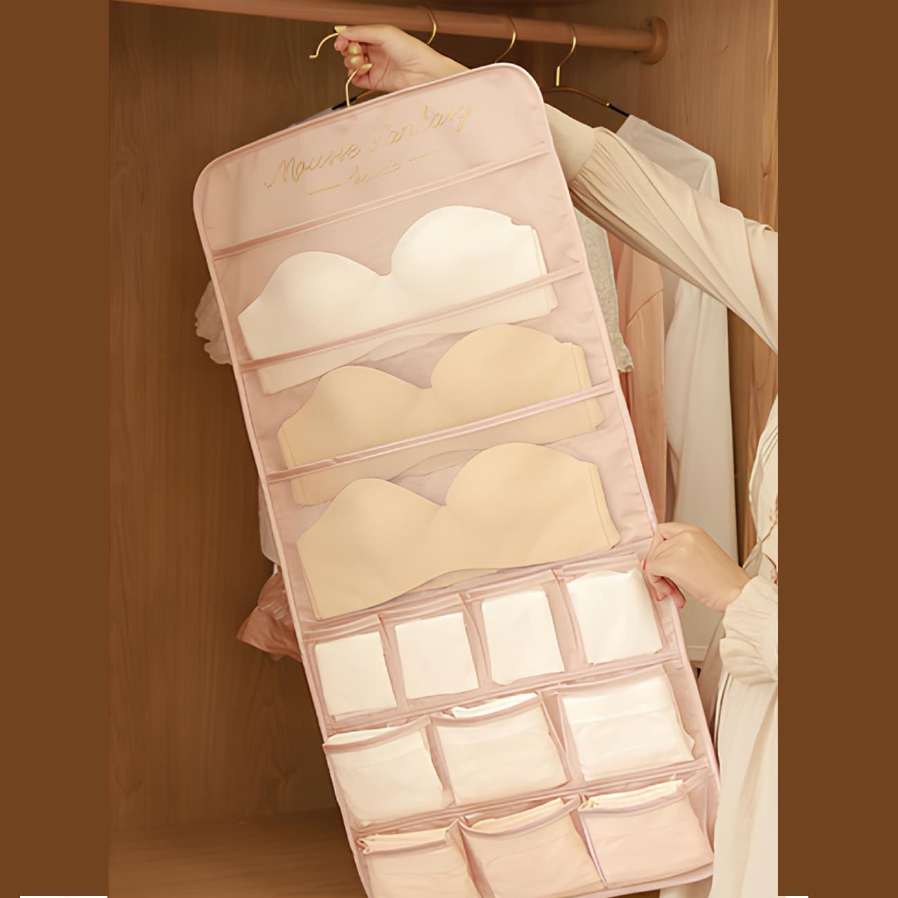 کاور آویز نظم دهنده لباس زیر و جوراب دوطرفه Mousse Fantasy — تصویر ۶