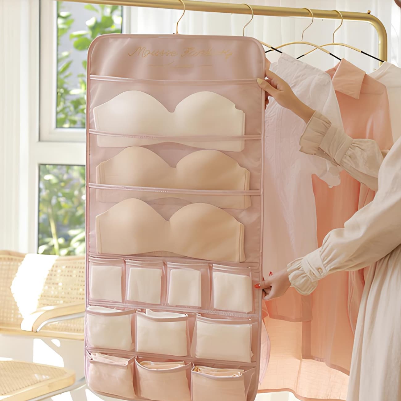 کاور آویز نظم دهنده لباس زیر و جوراب دوطرفه Mousse Fantasy — تصویر ۴