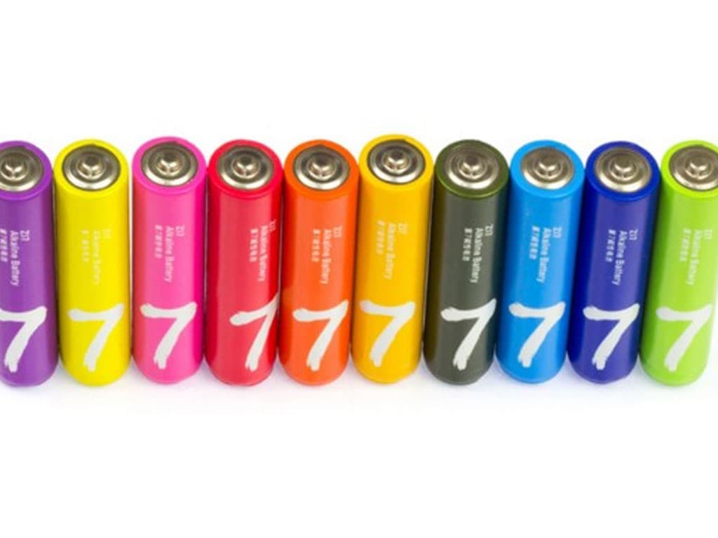باتری نیم قلمی رنگین کمانی شیائومی Xiaomi Rainbow AAA Battery Pack Of 10 — تصویر ۳
