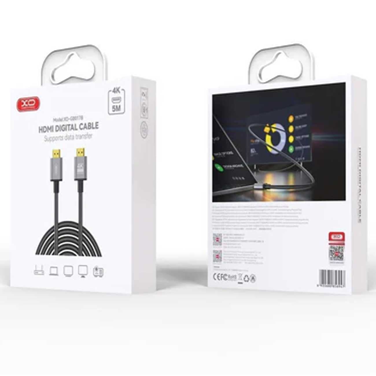 کابل HDMI ایکس او GB017B طول 5 متر — تصویر ۶