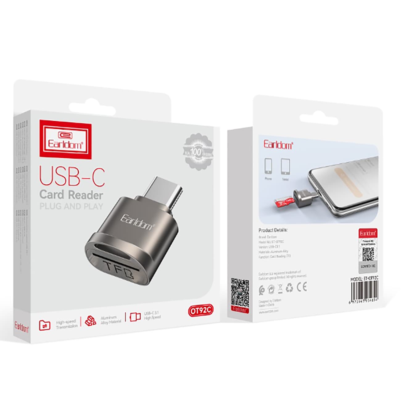 کارت خوان تایپ سی ارلدام OT92C — تصویر ۲